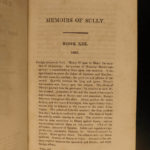 1819 Memoires of Duke of Sully France Henry IV Huguenot Utopian Europe 5v SET