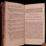 1788 1ed French Almanac Parisien Louis XVI Illustrated Tourist Guide Castles Art