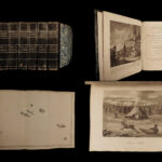 1808 Pinkerton VOYAGES 1ed Exploration Illustrated MAPS Europe Stonehenge 6v