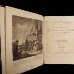 1808 Pinkerton VOYAGES 1ed Exploration Illustrated MAPS Europe Stonehenge 6v