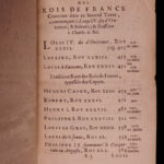 1682 History of France Mezeray Clovis Pharamond Legends Saint Louis IX Portraits