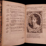 1682 History of France Mezeray Clovis Pharamond Legends Saint Louis IX Portraits
