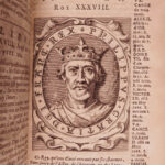 1682 History of France Mezeray Clovis Pharamond Legends Saint Louis IX Portraits