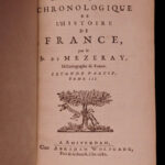 1682 History of France Mezeray Clovis Pharamond Legends Saint Louis IX Portraits