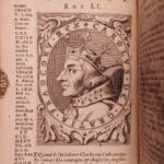 1682 History of France Mezeray Clovis Pharamond Legends Saint Louis IX Portraits