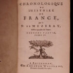 1682 History of France Mezeray Clovis Pharamond Legends Saint Louis IX Portraits