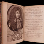 1682 History of France Mezeray Clovis Pharamond Legends Saint Louis IX Portraits