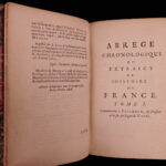 1682 History of France Mezeray Clovis Pharamond Legends Saint Louis IX Portraits