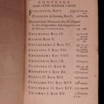 1682 History of France Mezeray Clovis Pharamond Legends Saint Louis IX Portraits