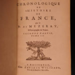 1682 History of France Mezeray Clovis Pharamond Legends Saint Louis IX Portraits