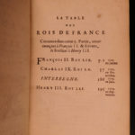 1682 History of France Mezeray Clovis Pharamond Legends Saint Louis IX Portraits