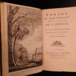 1790 1st ed Vaillant Africa Voyages Hottentot Ethnology Zoology Birds Giraffe 2v