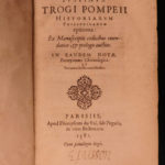 1581 Pompey Trogus Macedonia ROME Justin Nineveh Bongars Universal Histories