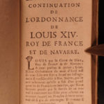 1667 King Louis XIV France LAW Ordinances Versailles Sun King 3v French Crimes