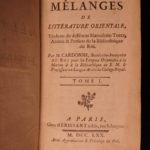 1770 Oriental Literature Persia TURKS Arabic Fables Manuscripts 2in1 Cardonne