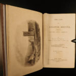 1857 1ed Life of Charlotte Bronte by Gaskell English Romance Literature 2v SET