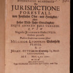 1674 1ed RARE Bavarian Treatise on HUNTING & Forestry Law Bear Hunts Sports