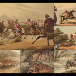 1841 1ed Foreign Field Sports Color Illustrated Hunting Fishing WHALING Howitt