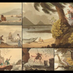 1841 1ed Foreign Field Sports Color Illustrated Hunting Fishing WHALING Howitt