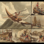 1841 1ed Foreign Field Sports Color Illustrated Hunting Fishing WHALING Howitt