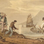 1841 1ed Foreign Field Sports Color Illustrated Hunting Fishing WHALING Howitt