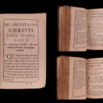 1697 1ed MINIATURE Imitation Christ Thomas a Kempis De Imitation Christi RARE