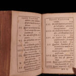 1697 1ed MINIATURE Imitation Christ Thomas a Kempis De Imitation Christi RARE