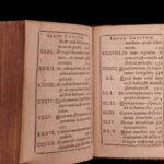 1697 1ed MINIATURE Imitation Christ Thomas a Kempis De Imitation Christi RARE
