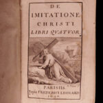 1697 1ed MINIATURE Imitation Christ Thomas a Kempis De Imitation Christi RARE