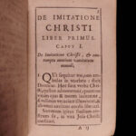 1697 1ed MINIATURE Imitation Christ Thomas a Kempis De Imitation Christi RARE