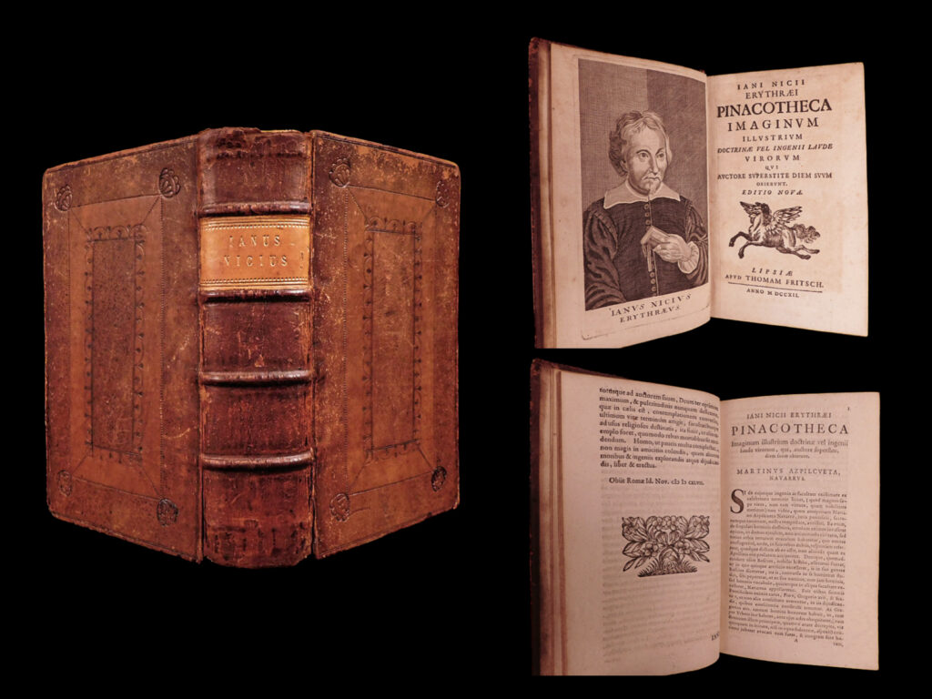 Ani erythraei pinacotheca imaginum illustrium doctrinae vel ingenii laude virorum : qui auctore superstite diem suum obierunt. Gian vittorio [pseud. Janus nicius erythraeus] rossi.