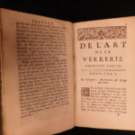 1697 1ed Art of GLASS & Glassware Blancourt Alchemy Philosopher’s Stone Mirrors