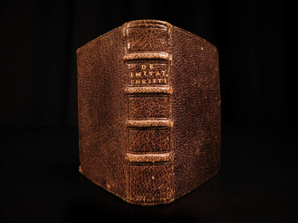 1697 1ed miniature imitation christ thomas a kempis de imitation christi rare | <em>“be not angry that you cannot make others as you wish them to be, since you cannot make yourself as you wish to be. ” </em> <em>― </em>thomas à kempis<em>, the imitation of christ</em> <em> </em> <em>thomas a kempis’s most famous and important work has, for centuries, been ‘the imitation of christ. ’ it has widely been known to have influence important christian conversion including that of john wesley and john newton. </em> <em> </em> <em>this 1697 <strong>first miniature edition</strong> of ‘imitation of christ’ is considered highly rare and desirable. </em>