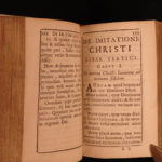 1697 1ed MINIATURE Imitation Christ Thomas a Kempis De Imitation Christi RARE