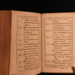 1697 1ed MINIATURE Imitation Christ Thomas a Kempis De Imitation Christi RARE