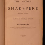 1870 ENORMOUS Shakespeare Illustrated Theatre Plays 2v Charles Knight Imperial