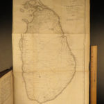 1803 1st ed Robert Percival Voyages CEYLON Dutch Torture MAPS 2v SET Sri Lanka