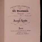1830 Franz Josef Haydn String Quartets Viola Score Classical MUSIC Folio Sonatas