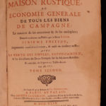 1749 Liger Rustic House Bees Beekeeping Hunting Wine Cuisine Maison Rustique 2v