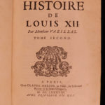 1688 1st ed History of Louis XII King of France Naples Italian WARS Varillas 3v