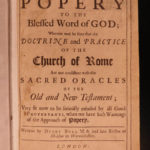 1695 Digby Bull anti Catholic Pope Treatises Church of England Protestant 3in1