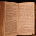 1743 1st Bentham ed Book of Common Prayer Psalms Church of England Liturgy Bible