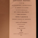 1822 Works of Cornelius Nepos Lives Roman Lawyers Philosophy Rhetoric Delphini