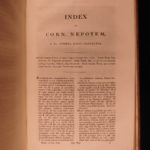 1822 Works of Cornelius Nepos Lives Roman Lawyers Philosophy Rhetoric Delphini
