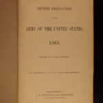 1861 1ed Civil War Army Regulations Military Tactics NY SOLDIER PROVENANCE