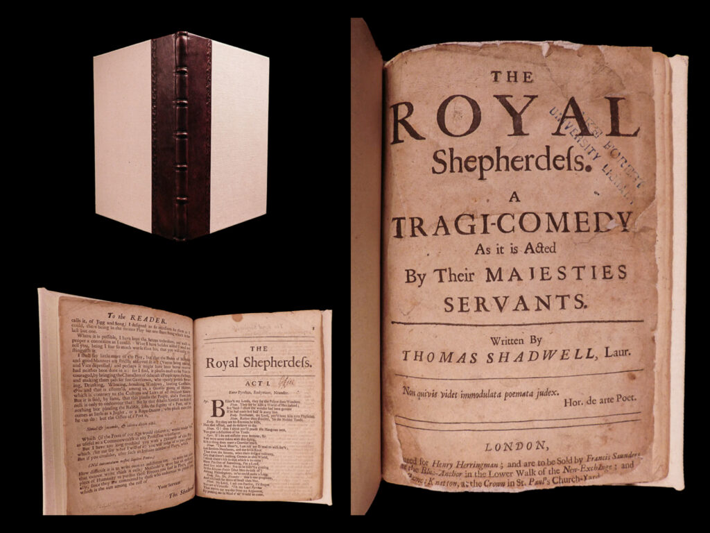 The royal shepherdess: a tragi-comedy, as it is acted by their majesties servants. Thomas shadwell.
