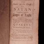 1697 Snake in Grass Quaker Church Ireland AMERICA IRISH Jacobite Charles Leslie