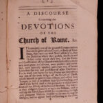 1694 William Sherlock Discourses Concerning Worship Catholic Protestant Pagan 8v