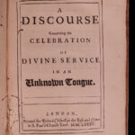 1694 William Sherlock Discourses Concerning Worship Catholic Protestant Pagan 8v
