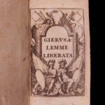 1678 CRUSADES Tasso MINIATURE Jerusalem Delivered Italian Gerusalemme Liberata